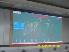 戶內(nèi)固裝LED顯示屏安裝于湖北省丹江口市電力公